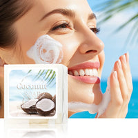 100g B+ Coconut Milk Organic Pure Plant Extract  Handmade Soap Facial Treatment Acne Goat Milk Soap