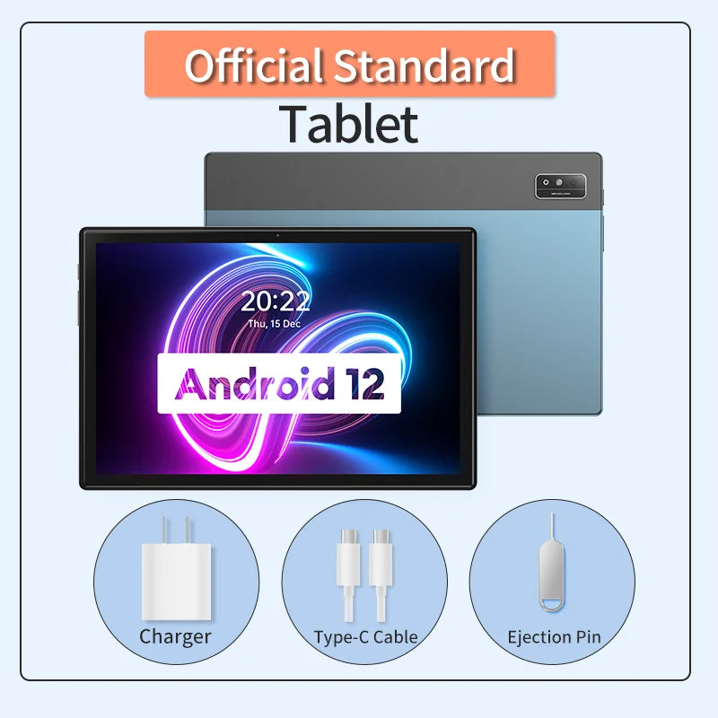 HEADWOLF WPad3 Android 12 Tablet 10.1 inch 6GB RAM DDR4X 128GB ROM UFS 2.1 MTK 8183 Octa-core Tablet PC Rear Camera16MP 7700 mAh