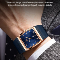 POEDAGAR Luxury Fashion Men Clock Stainless Steel Mesh Date Waterproof Luminous Man Wristwatch Quartz Casual Men's Watches Reloj