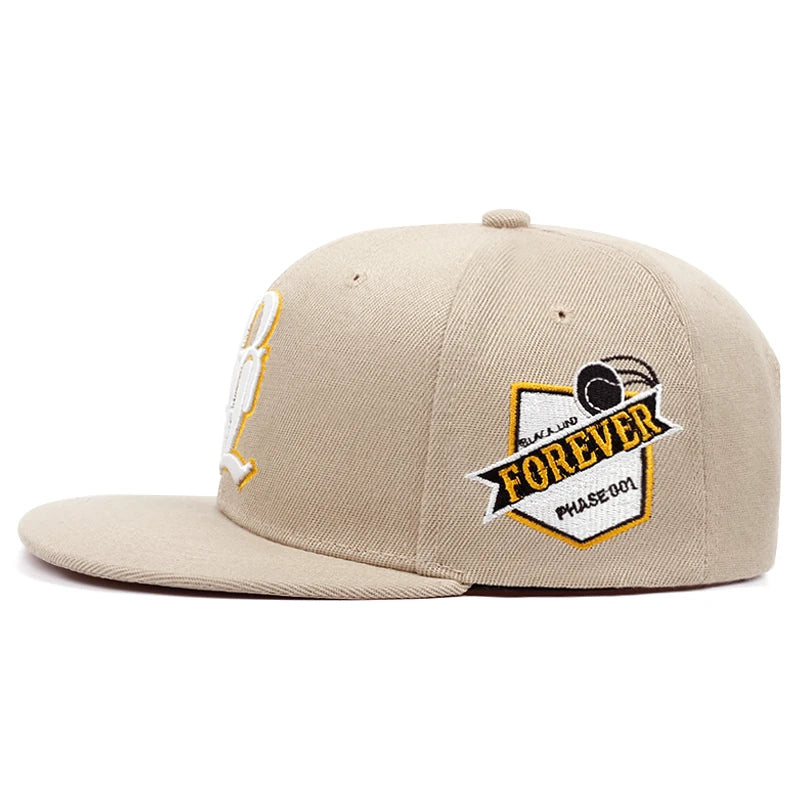 Trendy New LPL Side FOREVER Men's Street Hip Hop Hat Skateboard Hat Women's Outdoor Leisure Sunshade Hat Flat Edge Baseball Hat