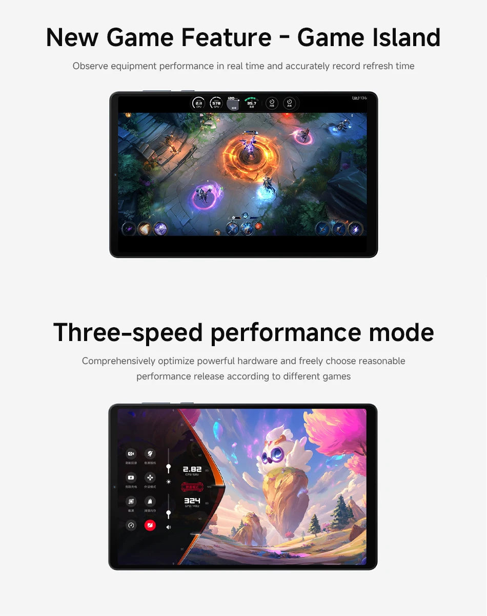 CN Version Lenovo LEGION Y700 2025 Gaming Tablet Game Mode Snapdragon 8 Gen 3 8.8" 165Hz Display 6550mAh Battery 68W Charging 13MP Camera