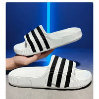 2025 Summer Men Fashion Massage Slippers Indoor/Outdoor Sandals Beach Thick Sole Male Slides Summer Non-Slip  Shower Slippers