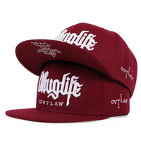1 Pcs Fashion Fastball CAP Thuglife Embroidery Hiphop Baseball Cap Snapback Hat Adult Outdoor Casual Sun Casual Bone Adjustable