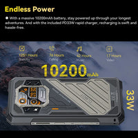 CUBOT KINGKONG X, Rugged Smartphone 5G, 32GB RAM(16GB+16GB), 256/512GB ROM, 10200mAh, 6.583-Inch 120Hz Screen, NFC,WiFi 6, 100MP