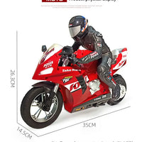 1/6 RC Motorcycle Rc Cars Self-stable Balance Standing on One Wheel Competitive Racing Drift Stunt Electric Motorcycle for Kids