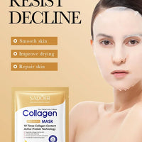 10pcs SADOER Collagen Anti Wrinkle Face Mask Moisturizing Anti aging Repair Brightening Facial Masks Skin Care