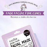 5pcs SADOER Cartoon Fresh Fruit Facial Mask Anti Wrinkle Moisturizing Soothing Brightening Hydrating Face Mask Skin Care