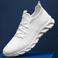 Mens Running Shoes Soft Soles Wear-resistant Breathable Sports Shoes Mesh Outdoor Fashion Big Size Tennis Shoes for Men