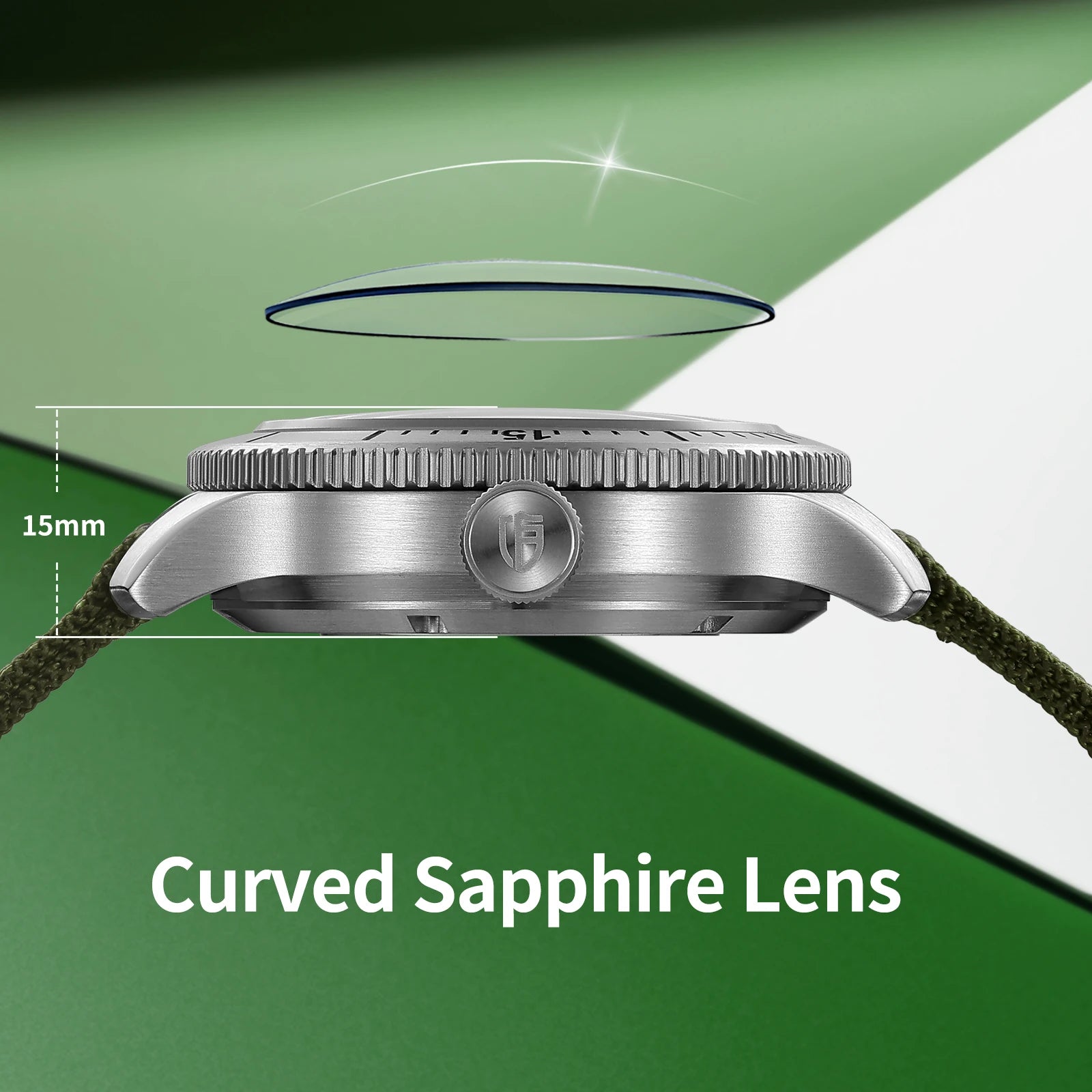 BERNY Top Automatic Diver Watch for Men PT5000 Movement 20ATM Waterproof Luminous Sapphire Lens Sport Swimming Diving Watch Men