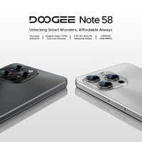 【Brand+】Global Version DOOGEE Note 58 8GB RAM 128GB ROM 6.75" HD+ 90Hz IPS Screen 6250mAh Large battery NFC Android 15
