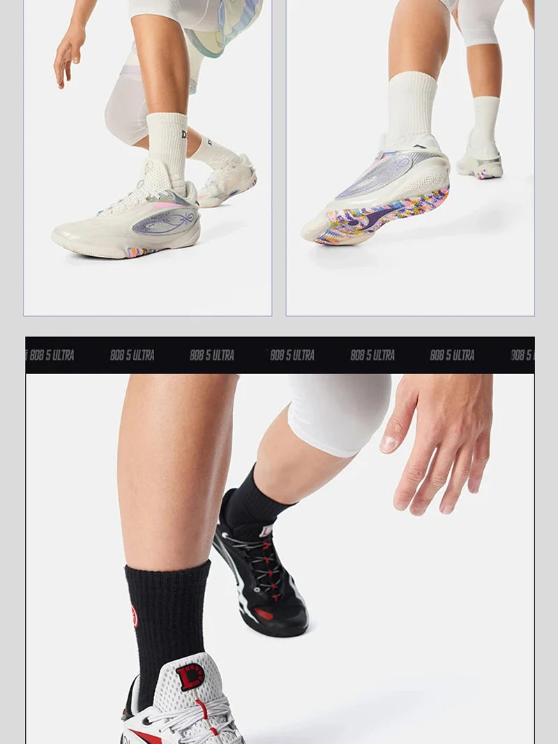 Li-Ning Men's WADE 808 5 ULTRA Professional Basketball Shoes SUPER BOOM Cushioning Wearable LiNing Sneakers Sport Shoes ABAV015