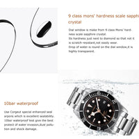 Custom Logo Diy NH35 Movement 1612 Luxury 41mm Biwan Business Men Watches Automatic Mechanical Date Diving Waterproof Glow Watch