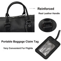 Luxury Genuine Leather Men Women Travel Bag Cow Leather Carry On Luggage Bag Travel Shoulder Bag Male Female Weekend Duffle Bag