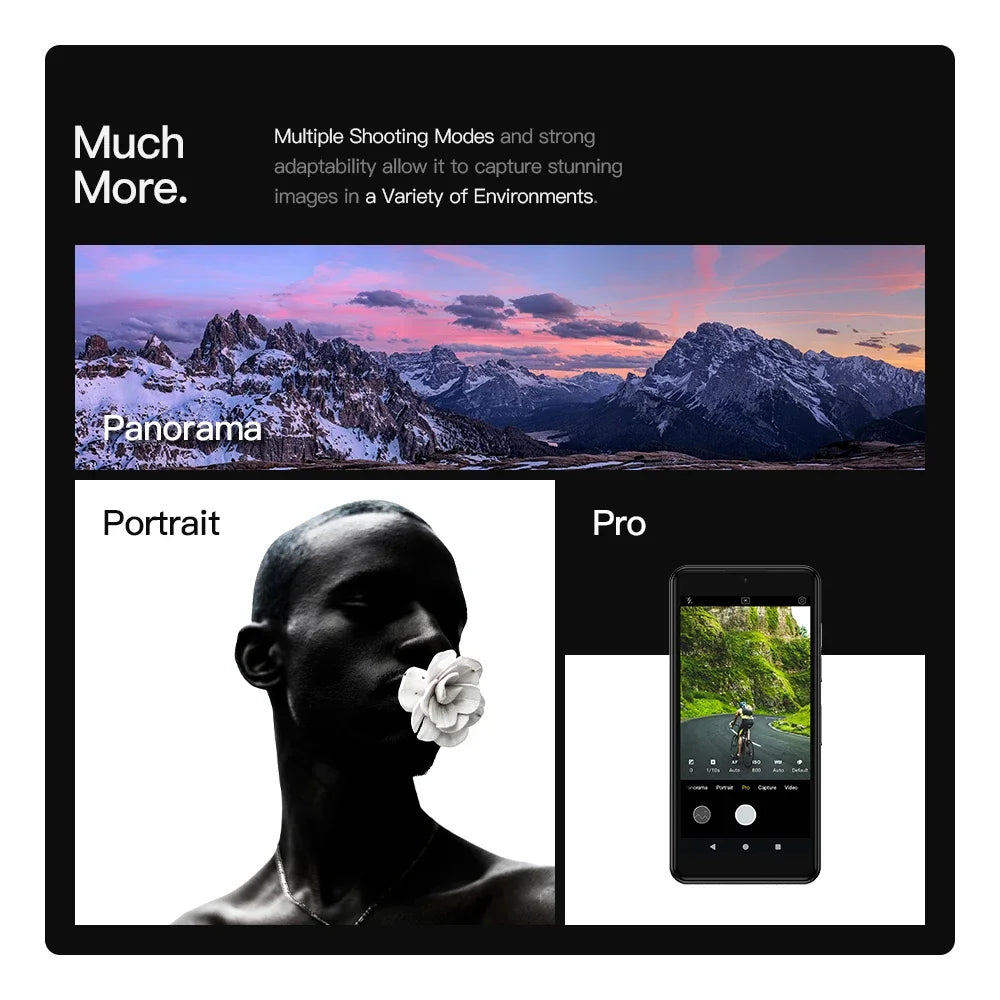 UNIWA Phonemax Q9 Mini Unisoc T606 4G Smartphone 4 Inch QHD 4GB RAM 64GB ROM Mobile Phone Android 14 2000mAh Small Phone Face ID