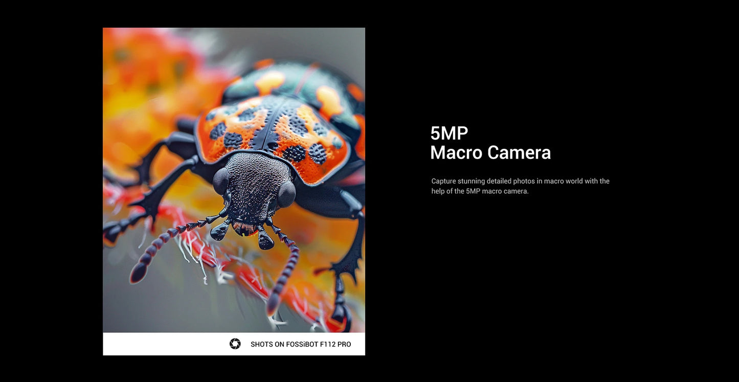 Fossibot F112 PRO 5G Rugged Smartphone 6.88" HD+ 7150mAh 24GB(8+16) 256GB Mobile Phone 50MP Environmentally Friendly Cellphone