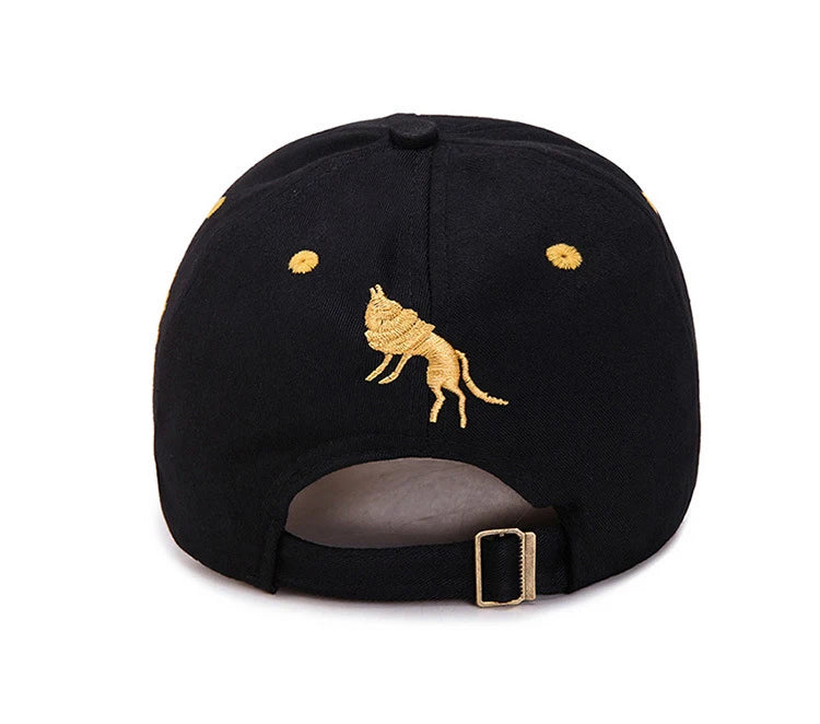 2025 New totem Flame Baseball Cap Men's women's European and American net red Cap Spring and Summer Sun Shading Smbroidered Hat