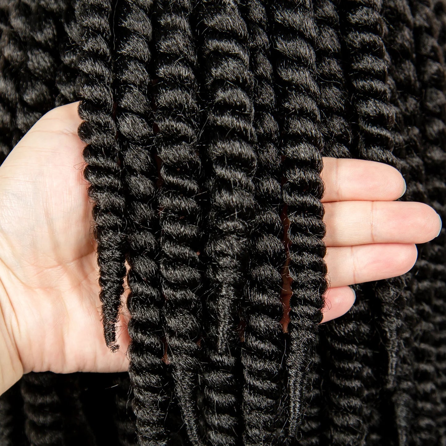 16" Full Lace Twisted Braided Wigs for Black Women Synthetic HD Lace Front Braids Wigs with Baby Hair Natural Lace Braiding Wigs