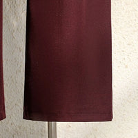 2025 New Burgundy Suits Pants for Women Office Lady Elegant High Waist Wide Leg Fashion Trousers with Pockets Black Gray