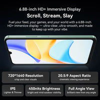 Blackview SHARK 6 AI Smartphone Android 15 Unisoc T8100 5G Mobile Phone 6.88'' Display 120Hz,  8+16GB RAM,128GB+2TB ROM, 5000mAh