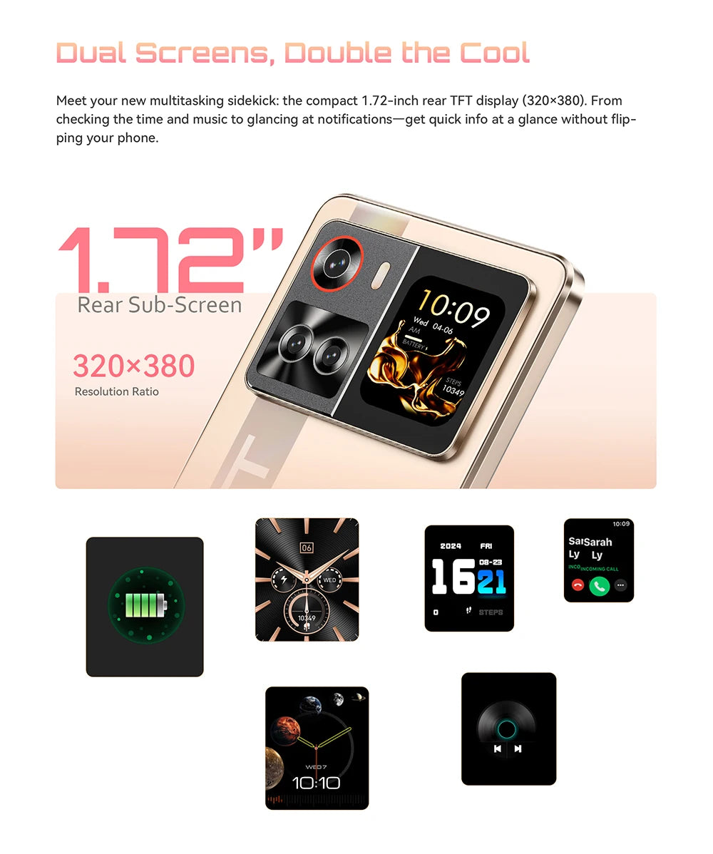 6.88-Inch Android Smartphone 5G Cubot X100, Dimensity 7025, 6nm, 2.5GHz, 16GB(8+8), 256GB, 64MP Camera, 5100mAh Battery, NFC