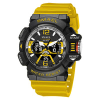 SMAEL Sport Watch for Men Waterproof Wristwatches Student Dual Display Digital Multi-function Stopwatch Clocks 8065 Male Watches