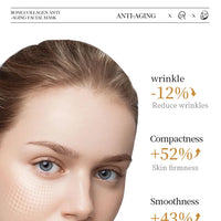 30pcs SADOER Collagen Anti-aging Face Mask Moisturizing Anti-Wrinkle Brightening skincare Sheet Facial Masks Skin Care