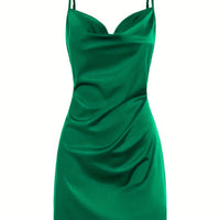 2024 Lady va va voom Satin hip suspender dress women's dress