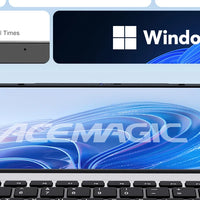 ACEMAGIC 17.3inch Laptop with High Performance Quad Core-12th Alder Lake N97 Laptop Computer Spacious Storage 16GB RAM 512GB ROM