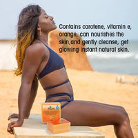 AILKE Pure Carrot Anti-Oxidation Serum Soap, Whitening, Clean Stains, Skin Brightening Soap Bar, With Vitamin C, For Body, Face