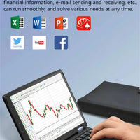 7 Inch Mini Laptop Intel N95 Notebook Touch Screen Portable Netbook Windows 11 Mini PC Micro Computer Bluetooth 4.2 16GB 1TB