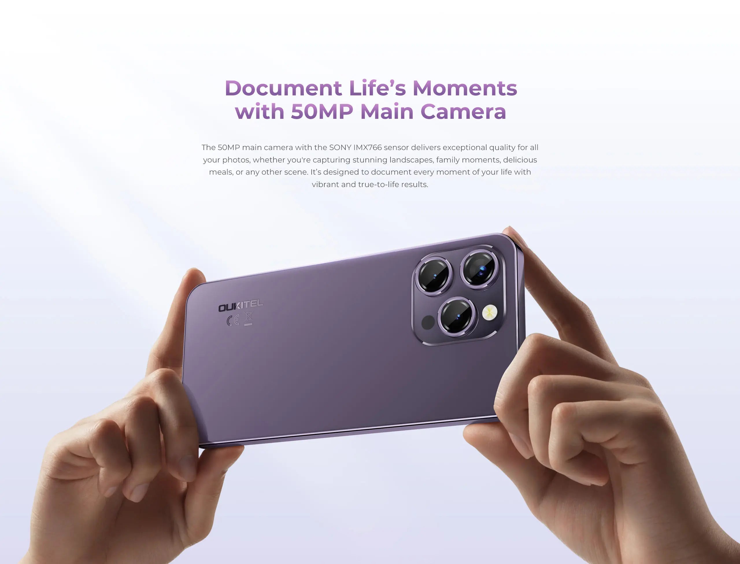 OUKITEL P1 Smartphone Global Version 6.7'' 120Hz AMOLED Display 8GB 256GB MTK Helio G99 50MP Main Camera 5150mAh NFC Cellphone