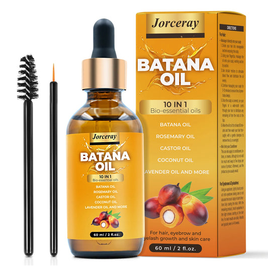 Jorceray Batana Oil for Hair Growth Dr Sebi Organic Raw Batana Oil from Honduras 100% Pure & Natural for Thicker & Stronger Hair