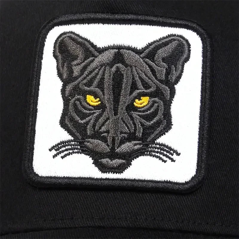 Unisex PANTHER Embroidery Baseball Net Caps Spring and Summer Outdoor Adjustable Casual Hats Sunscreen Hat