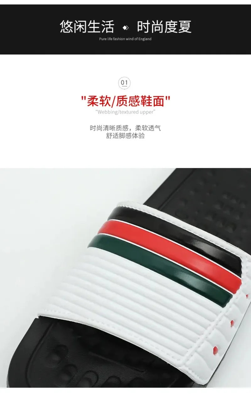 Summer Men's Trend Slides Man Shoes Non-slip Casual Slippers Indoor Outdoor EVA Sandals Beach Garden Sandals Big Size46 47 48