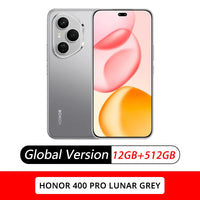 New HONOR 400 Pro Global Version 5G Smartphone 200MP Camera Snapdragon 8 Gen 3 6.7'' AMOLED 100W Wired 50W Wireless