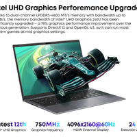 CHUWI 14.1-inch GemiBook XPro Laptop Intel N100/N150 Graphics 600 GPU Screen 8GB RAM 256GB SSD With Cooling Fan Windows 11