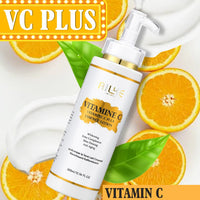 AILKE Vitamin C Skin Care Set, with Lightening Body Lotion, Even Skin Tone Face Cream, Whitening Serum, Brightening Soap