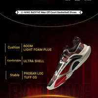 Li-Ning Men's BAD5 DOMINATOR I Outdoor Basketball Shoes BOOM Cushion Stable Support LiNing Wearable Sport Shoes ABFV003