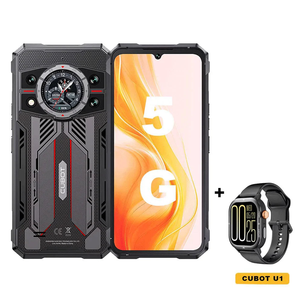 Rugged Smartphone 5G Cubot KingKong 11, 10200mAh Battery, Dimensity 7025, 6nm, 2.5GHz, 32GB RAM(16+16), 256GB ROM,108MP Camera