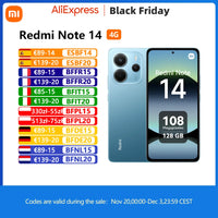 Xiaomi Redmi Note 14 4G, NFC, Helio G99-Ultra, 6.67'' AMOLED Display, 120 Hz, 108 MP AI Camera, Charger not Included