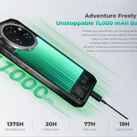 Oukitel WP62 5G Rugged Smartphone 48GB(16+32) +512GB, 6.6" FHD+ 108MP Camera Mobile Phone, 11000mAh 33W, Android 15 Cellphone