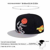 Unisex Rabbits Playing Basketball Embroidery Hip-hop Hats Spring Autumn Outdoor Adjustable Casual Baseball Caps Sunscreen Hat