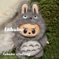 17cm For Labubu Replacement Clothes Plush Cute Totoro Baby Clothes Labubu Doll Pendant Clothes Standing Posture Baby Clothes