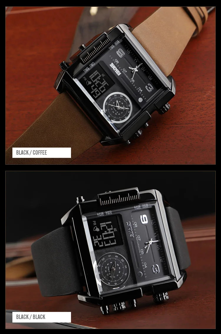 SKMEI Sports Watch Men Top Luxury Brand Waterproof Wristwatch Men Quartz Analog Digital Watches Relogio Masculino