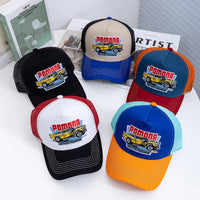 Hot Sale Unisex Summer Fishing Cap Breathable Mesh Trucker Hat Men Women Big Truck Embroidered Pattern Snapback Outdoor Hat