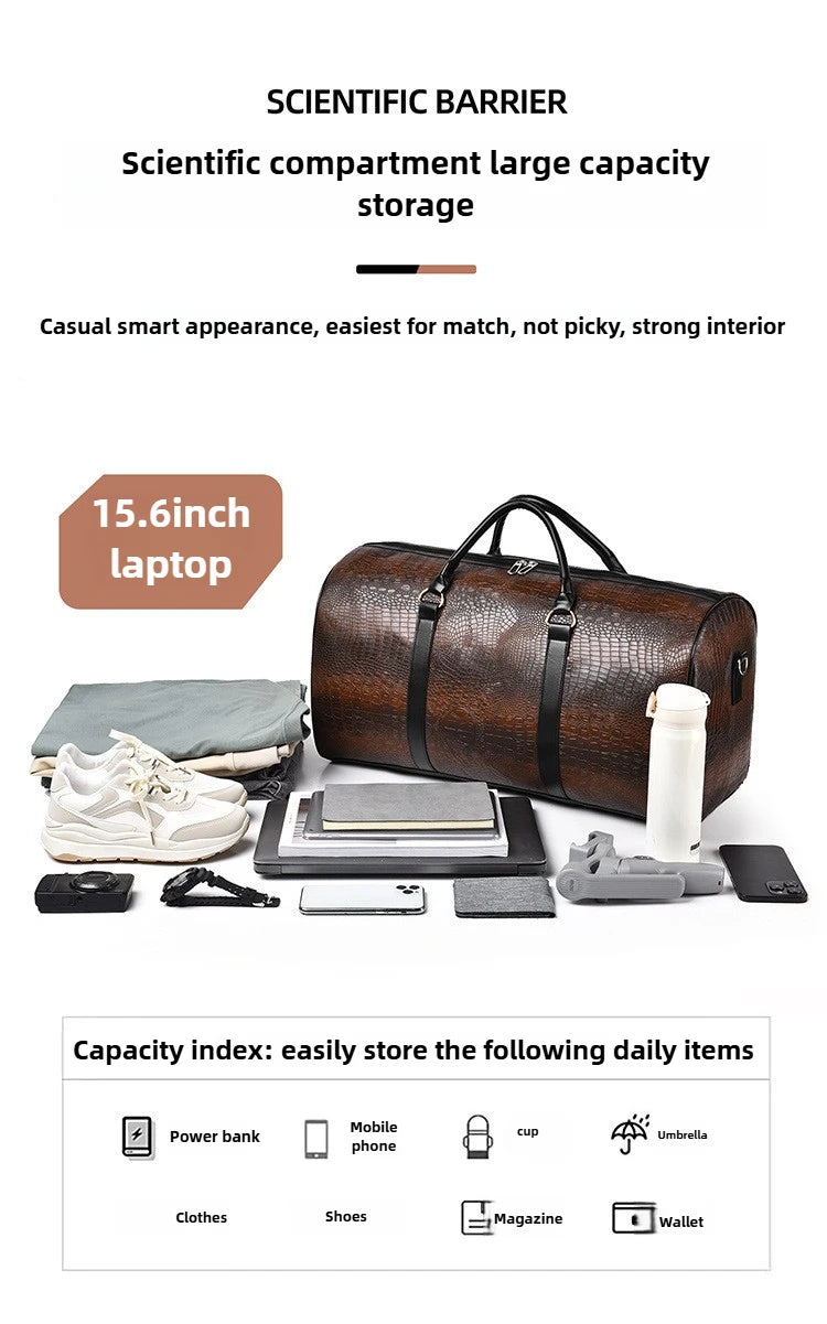 European and American Style Travel Bag Fashionable and Personalized Hand-held Shoulder Short Distance Outdoor Sports and Fitness