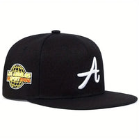 Casual hip-hop punk letter embroidered flat-brimmed baseball cap, sun protection and breathable, ideal for gift-giving