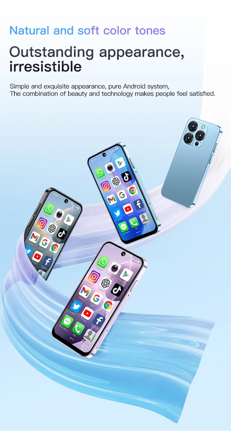 SOYES XS19 Mini Smartphone 3.88in 2GB RAM 16GB ROM Android10.0 With Facial Recognition Dual SIM Standby 3G Network Small Phone