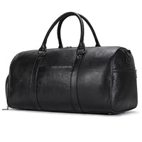 Luxury Genuine Leather Men Women Travel Bag Cow Leather Carry On Luggage Bag Travel Shoulder Bag Male Female Weekend Duffle Bag