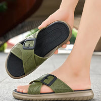 Breathable Summer Flip Flops Men Lightweight Quick Drying Slippers Comfortable Indoor and Outdoor Slides Waterproof Beach Shoes